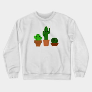 3 Kawaii Cactuses Crewneck Sweatshirt